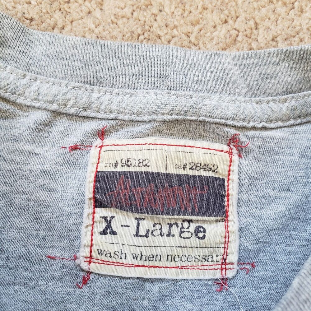 Vintage Y2K Altamont Skateboarding Size XL Mens Grey T-Shirt Spellout Skate - Picture 3 of 8